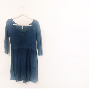 Burnout babydoll dress